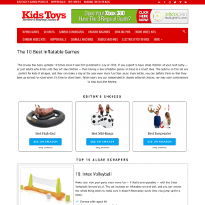 Kids Toys Affiliate Niche