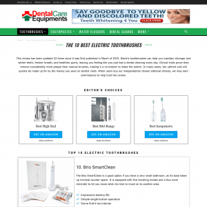 Dental Care Products Affiliate Niche