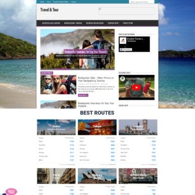 Travel Affiliate Website – Layout-16